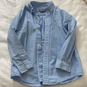 Vineyard, vines, Gingam button down